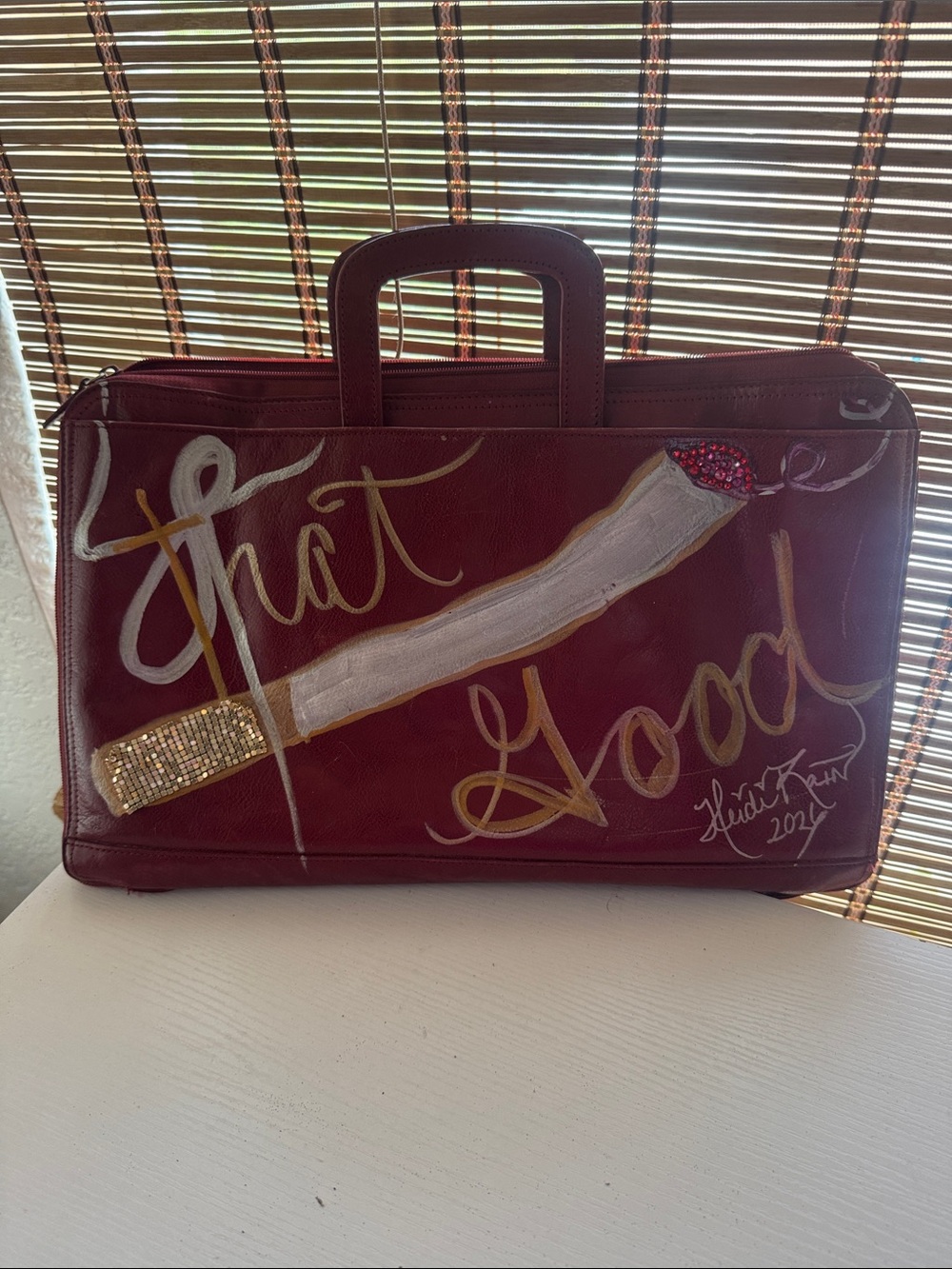 Wilsons Leather Red Leather Organizer Tote